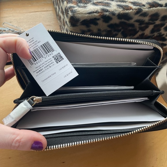 Kate Spade Madison Ross Toss Rose Printed Large Continental Wallet; NWT - Picture 3 of 15